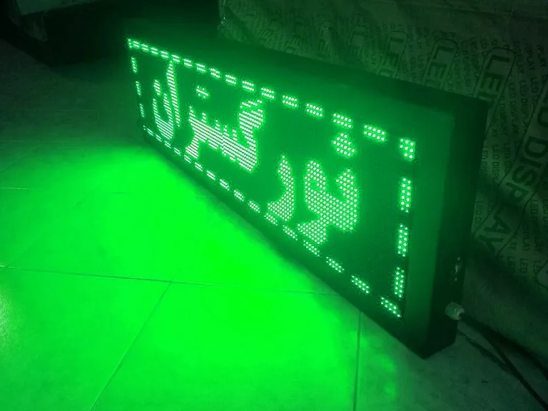 تابلوروان LED تکرنگ سبز ال ای دی